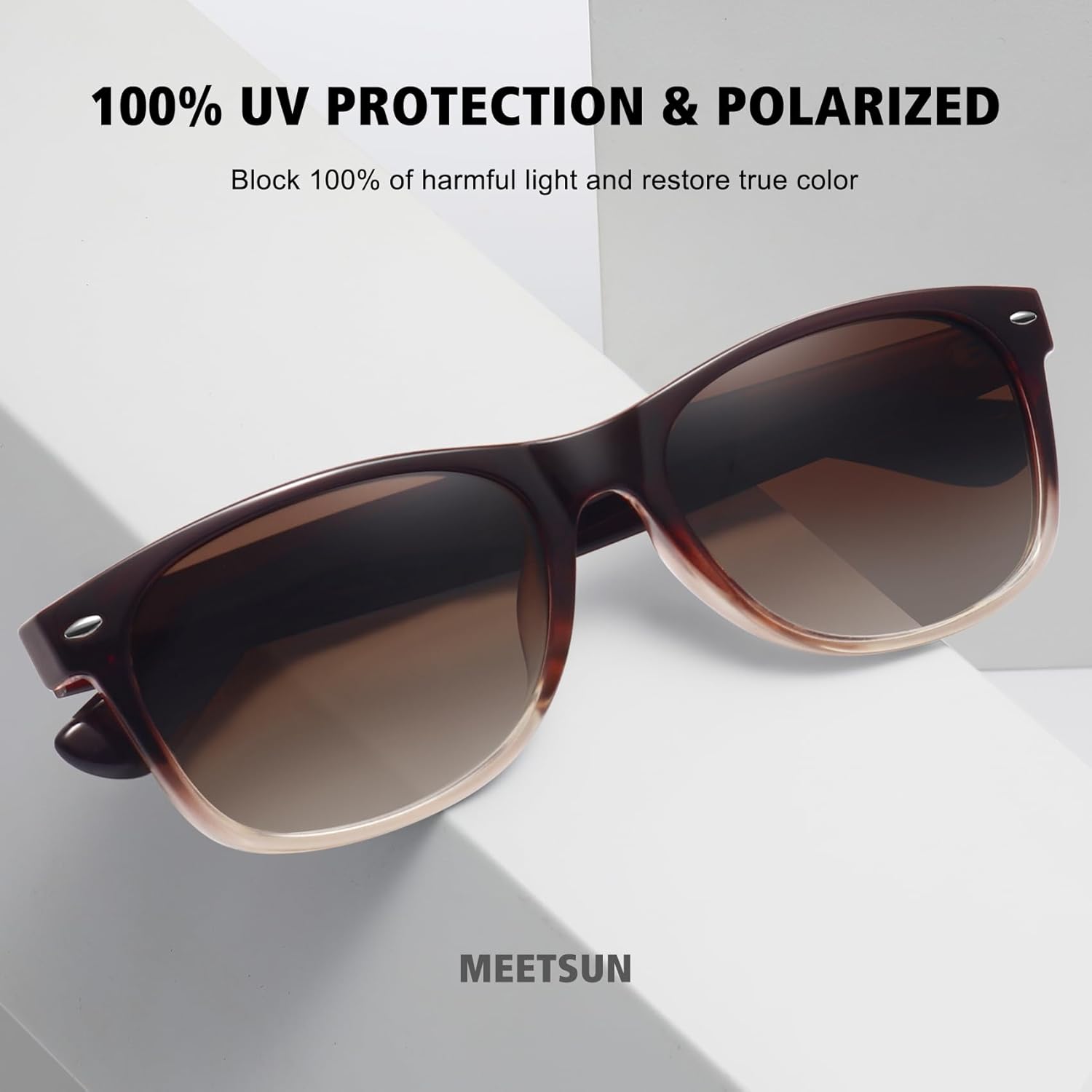 Thumbnail 4 de MEETSUN Classic Polarized Sunglasses for Women & Men — 3 Pack, Retro Driving UV Protection