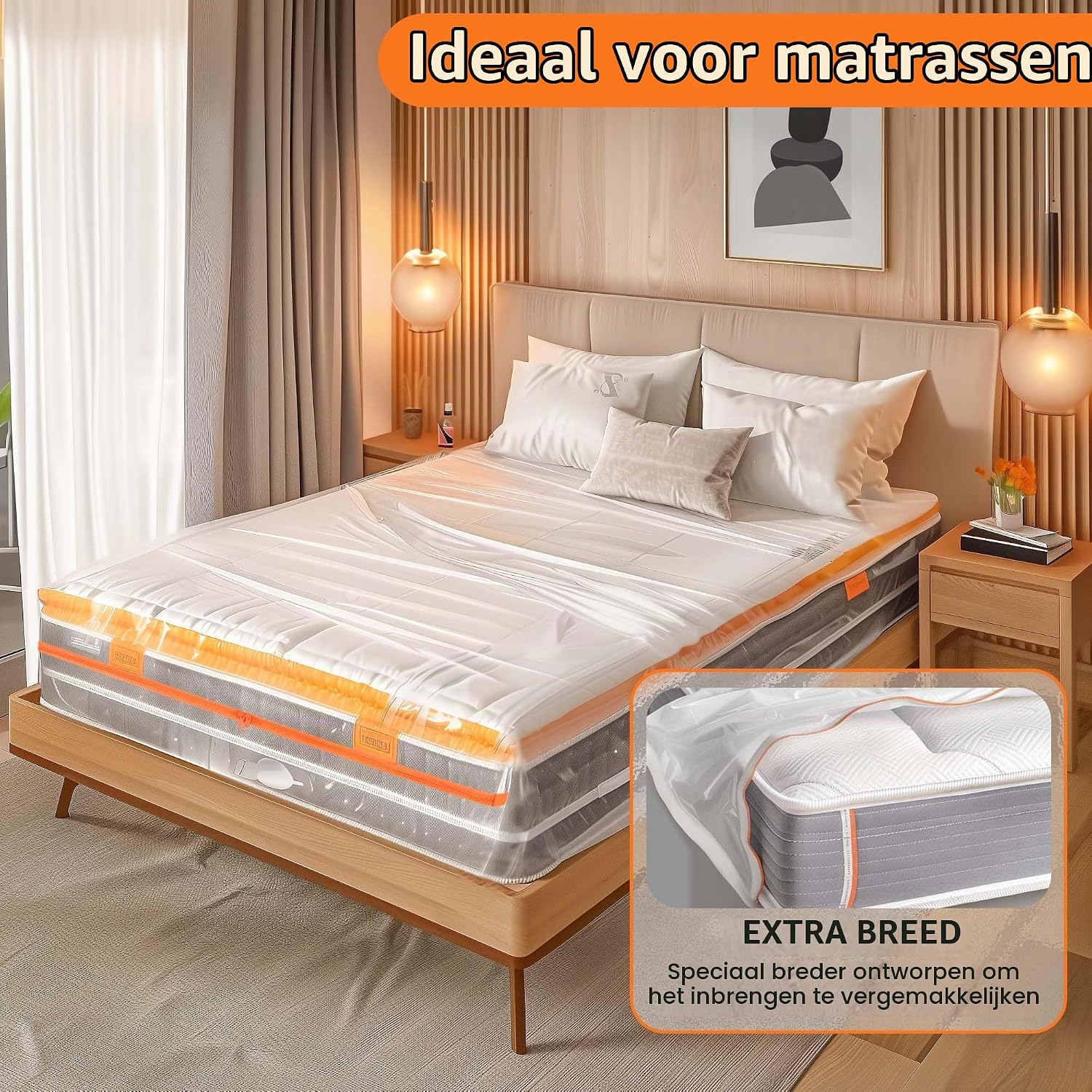 Detalle de Zouway C-0085-01 matrashoes 140 x 200 x 30 cm van polyethyleen