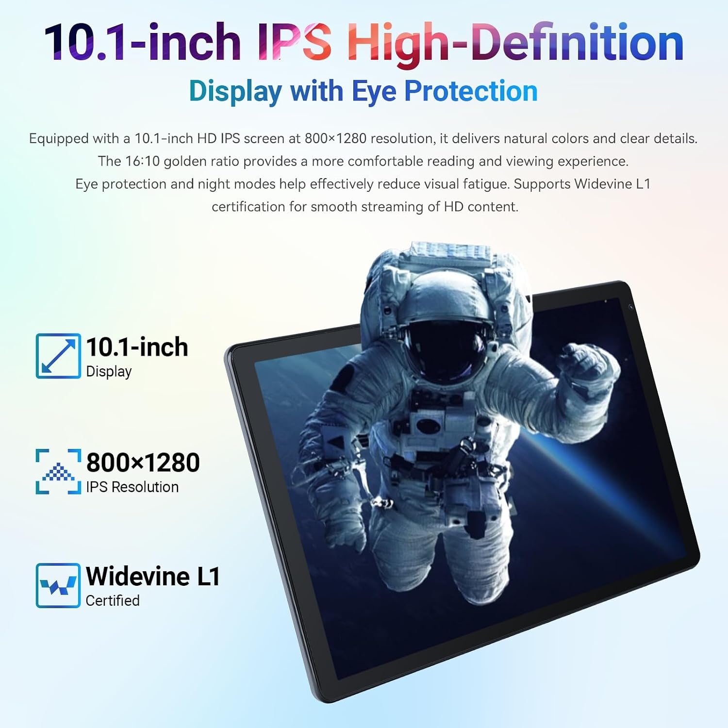 Detalle 2 de Laptok Android 15 Tablet 10 Pollici