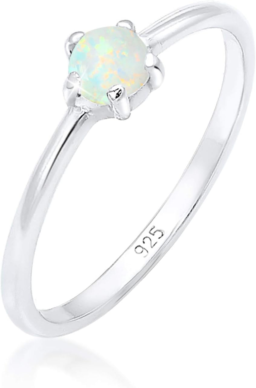 Detalle de Elli Ring Bandring Opal 925 Sterling Silber