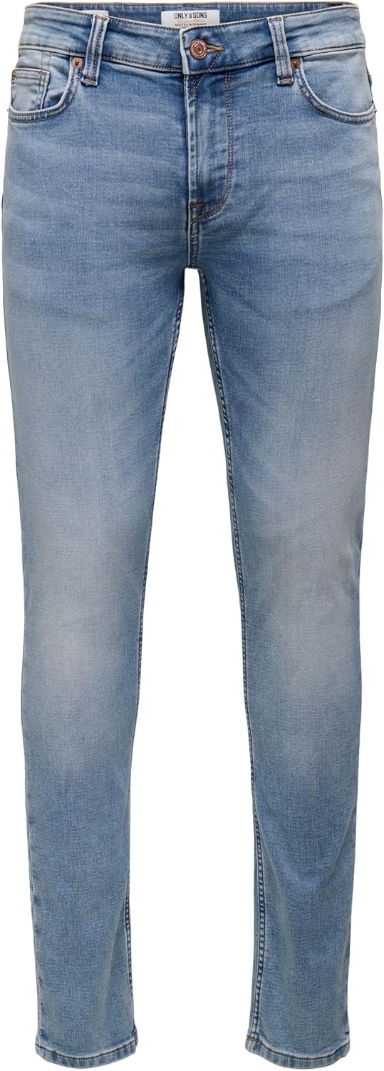 Detalle de Only & Sons Onsloom Life Slim Jog bleu (long) – pantalon casual à coupe slim