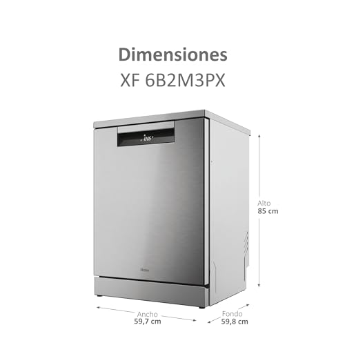Detalle 2 de Haier I-Pro Shine Serie 5 XF 6B2M3PX Lavavajillas Wi-Fi