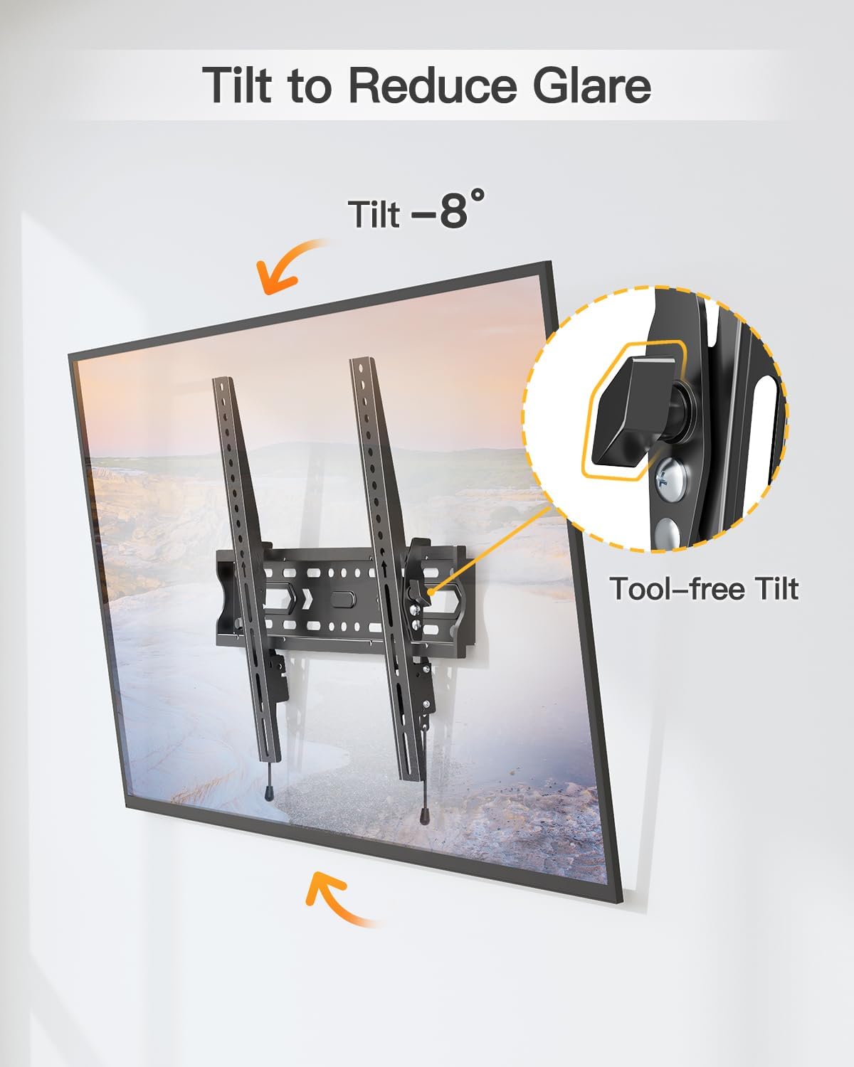 Thumbnail 4 de ELIVED Tilting TV Wall Mount for 26–60-Inch TVs