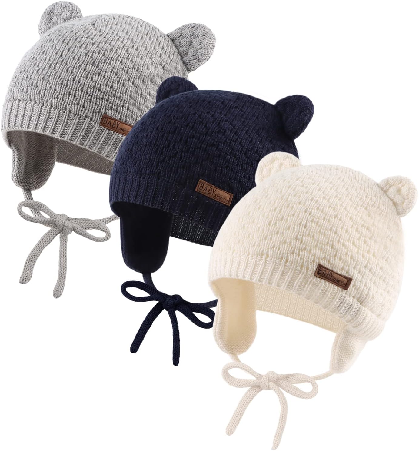 Detalle 2 de XIAOHAWANG Baby Earflap Beanie Hat for Infants and Toddlers 🧸</analysis>
XIAOHAWANG Baby Earflap Beanie Hat for Infants and Toddlers