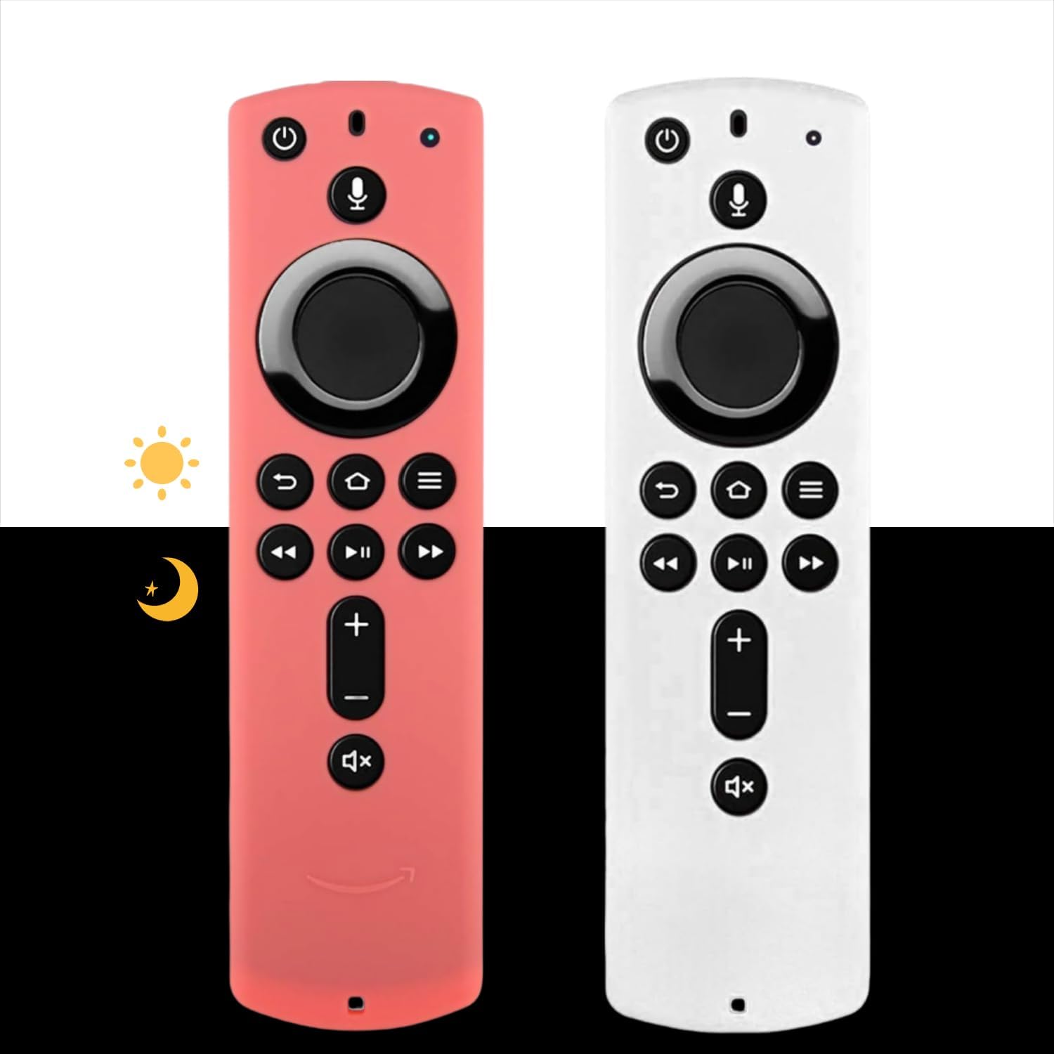 Detalle de 2 Pack Glow-in-the-Dark Protective Silicone Remote Covers (3rd Gen) – SkyBlue & Purple
