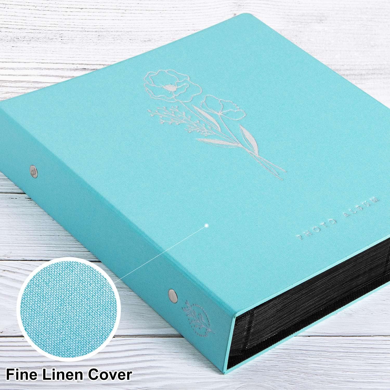 Detalle de Lanpn YJBLTJ6X4-1000-TEAL – album lniany XL na 1000 zdjęć 10 × 15 cm