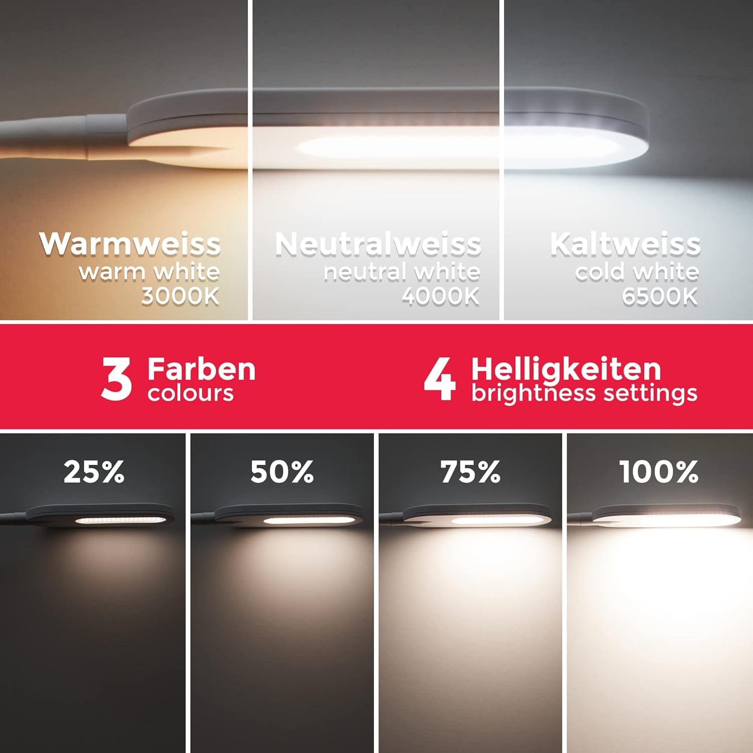 Thumbnail 2 de B.K.Licht LED Stehlampe dimmbar 600 lm