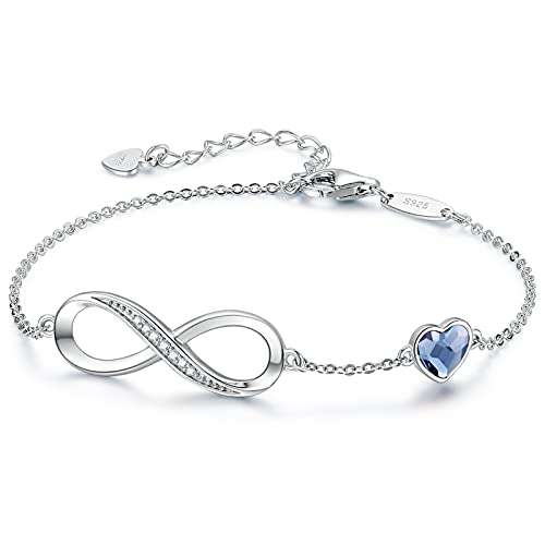 Detalle de Louisa Secret Infinity Heart Bracelet 925 Sterling Silver or Stainless Steel – Timeless Gift for Her