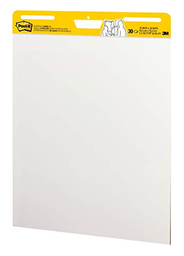 Detalle de Post-it Super Sticky Easel Pad, 25 x 30 in, White Lined, 4 Pack by Post-it