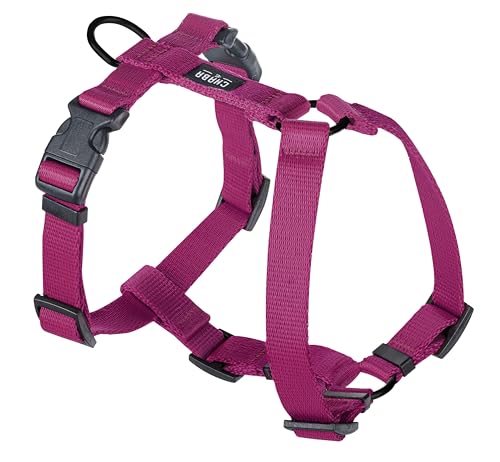 Detalle de Chaba Harnais Guard pour Petit Chien - 5 Points, Anti-Traction, Taille M, Bordeaux
