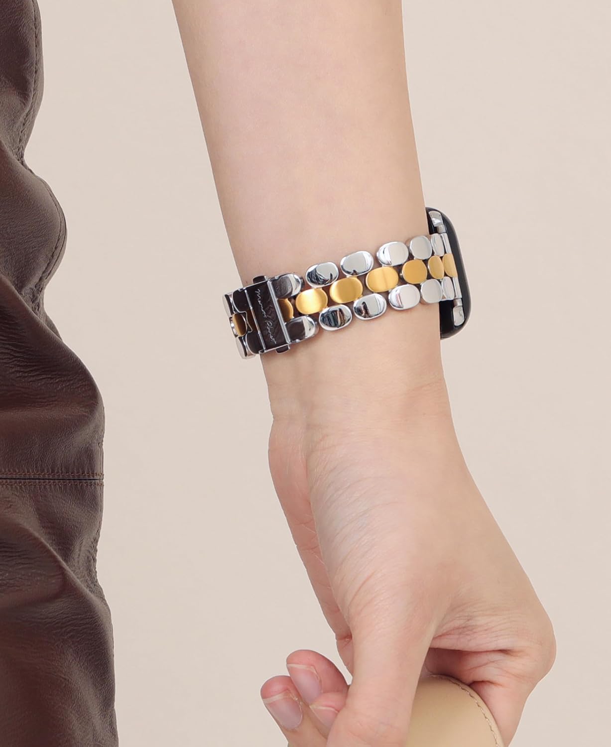 Thumbnail 2 de Designer Band for Apple Watch Silver Gold