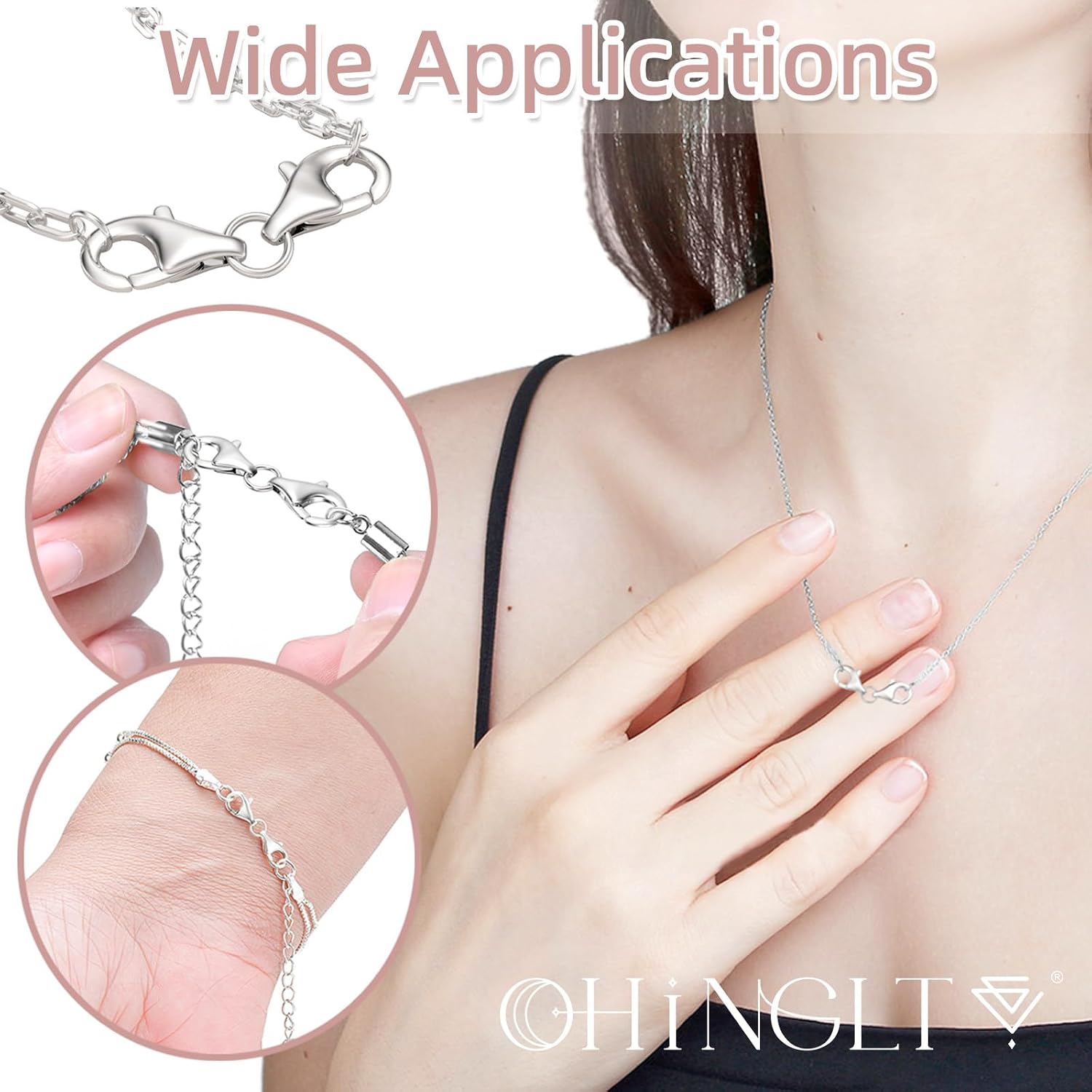 Detalle de OHINGLT Double-Ended Jewelry Clasps Brass