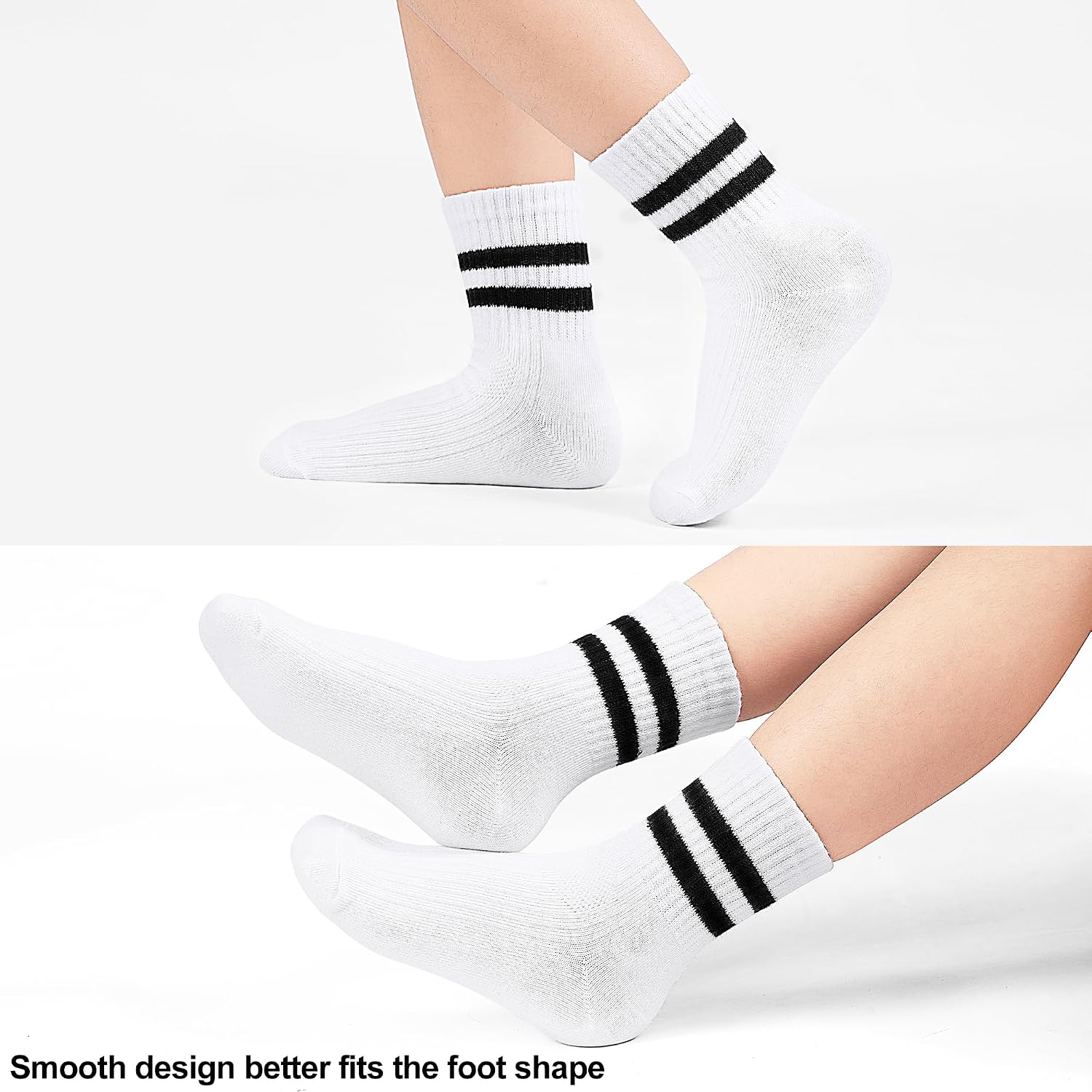 Detalle 2 de LAETBBE 12 Pairs Boys Socks – Breathable Kids Sports Socks for 1–12 Years