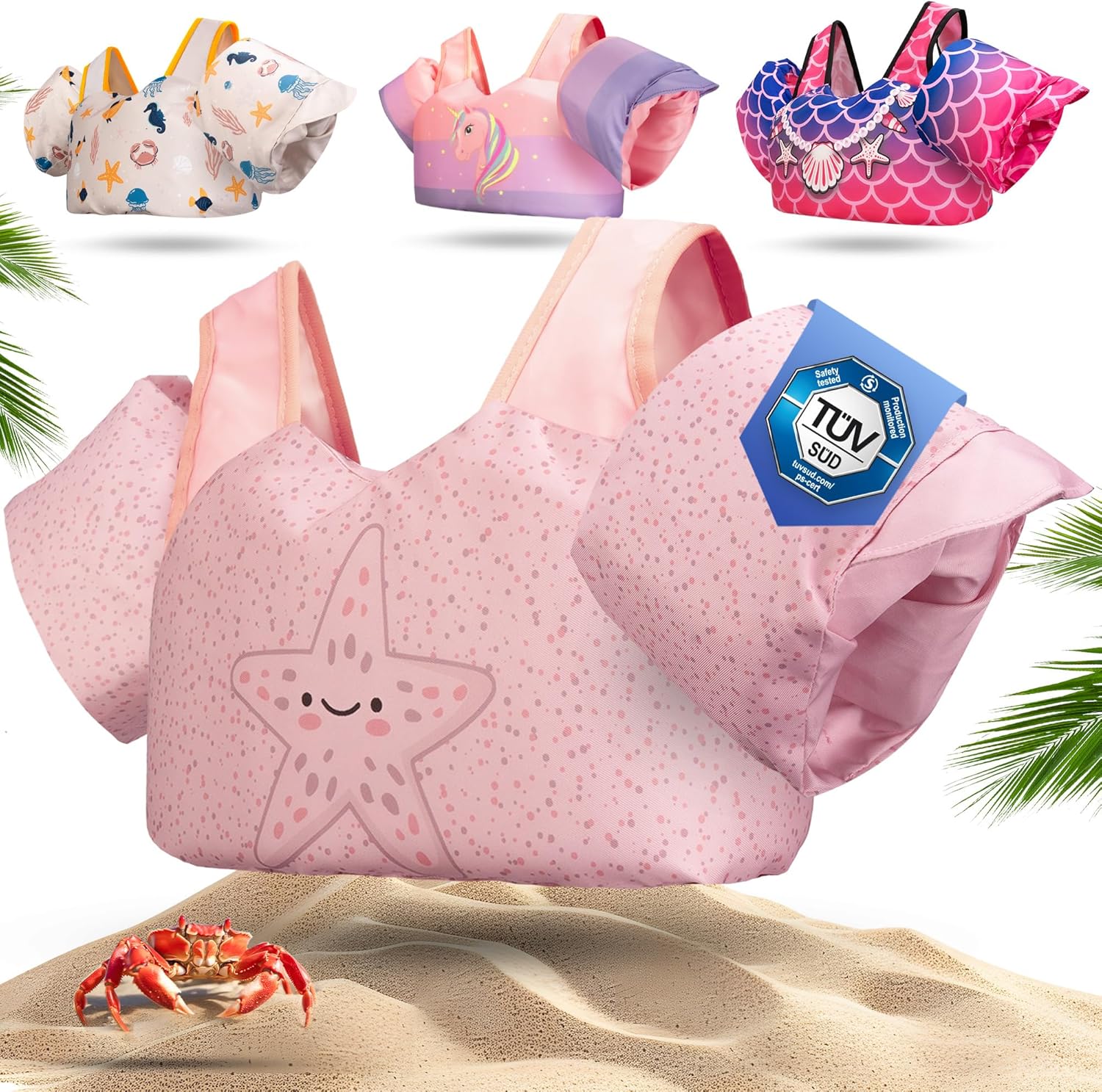 Thumbnail 6 de KIDVERSE Schwimmweste Kinder 3–6 Jahre – Geprüfte Qualität mit integrierten Schwimmflügeln, bis 30 kg