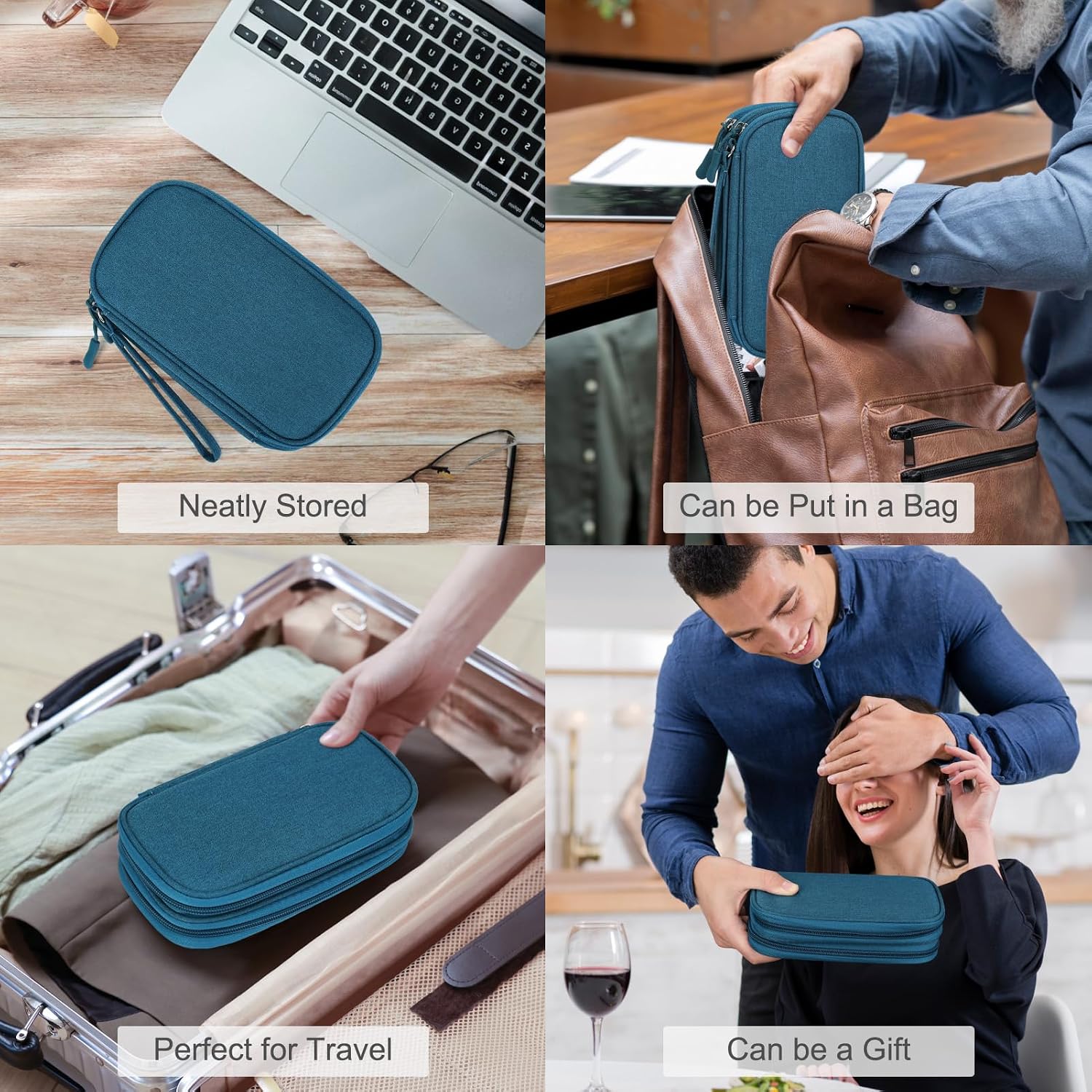 Thumbnail 6 de FYY Electronics organiser bag, double-layer 19cm