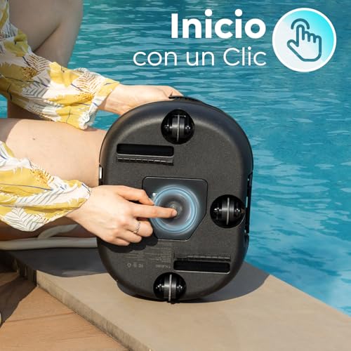 Detalle de BRINBO S1PRO (2026 Upgrade) Robot Limpiafondos para Piscina – autonomía 120 minutos, doble motor y filtración de 180 μm