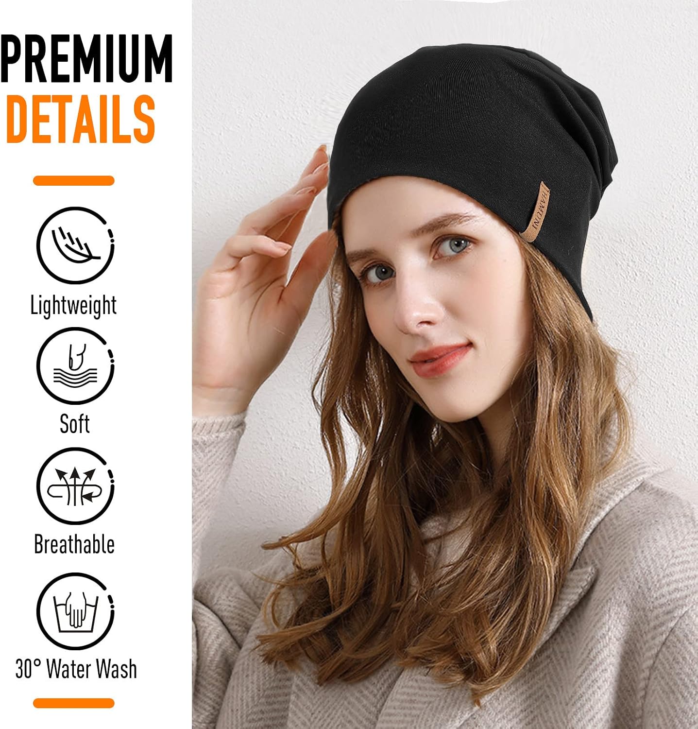 Thumbnail 1 de Mütze Slouch Beanie Baumwolle Unisex