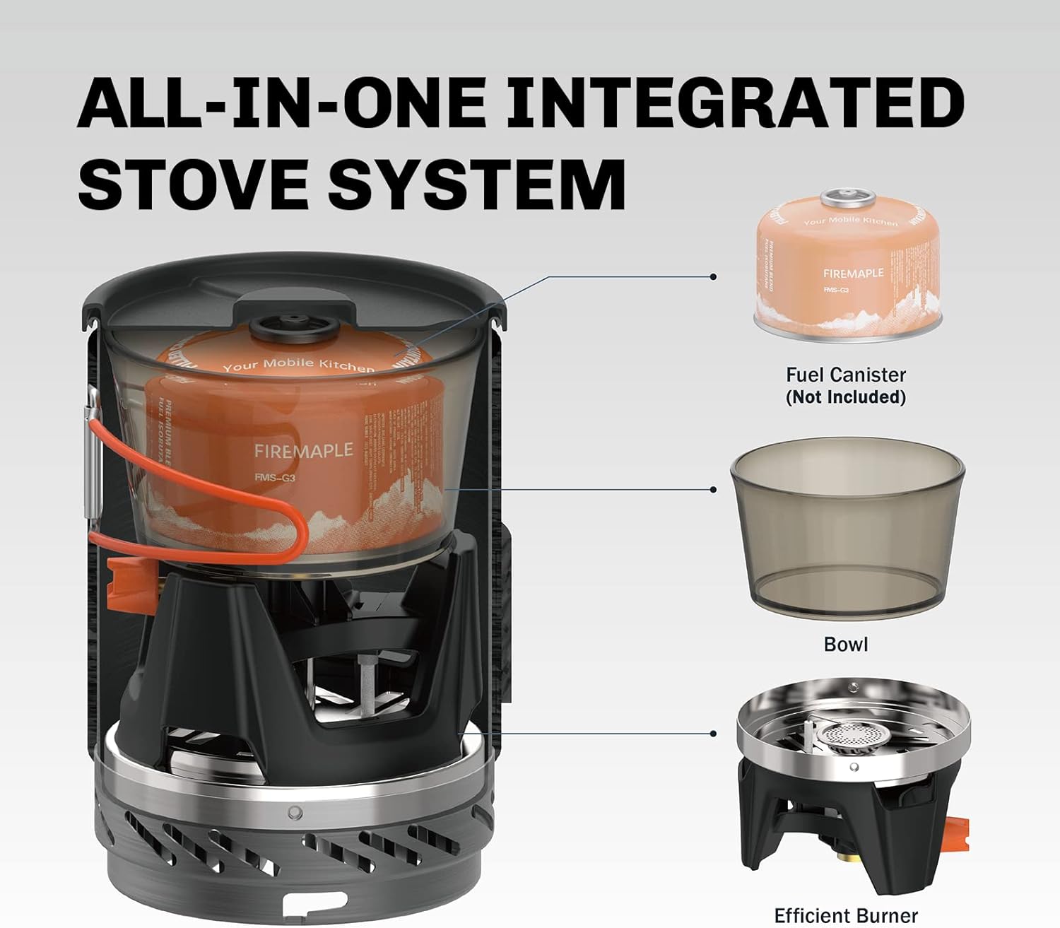 Thumbnail 1 de Fire-Maple Fixed Star 1 Backpacking Stove System