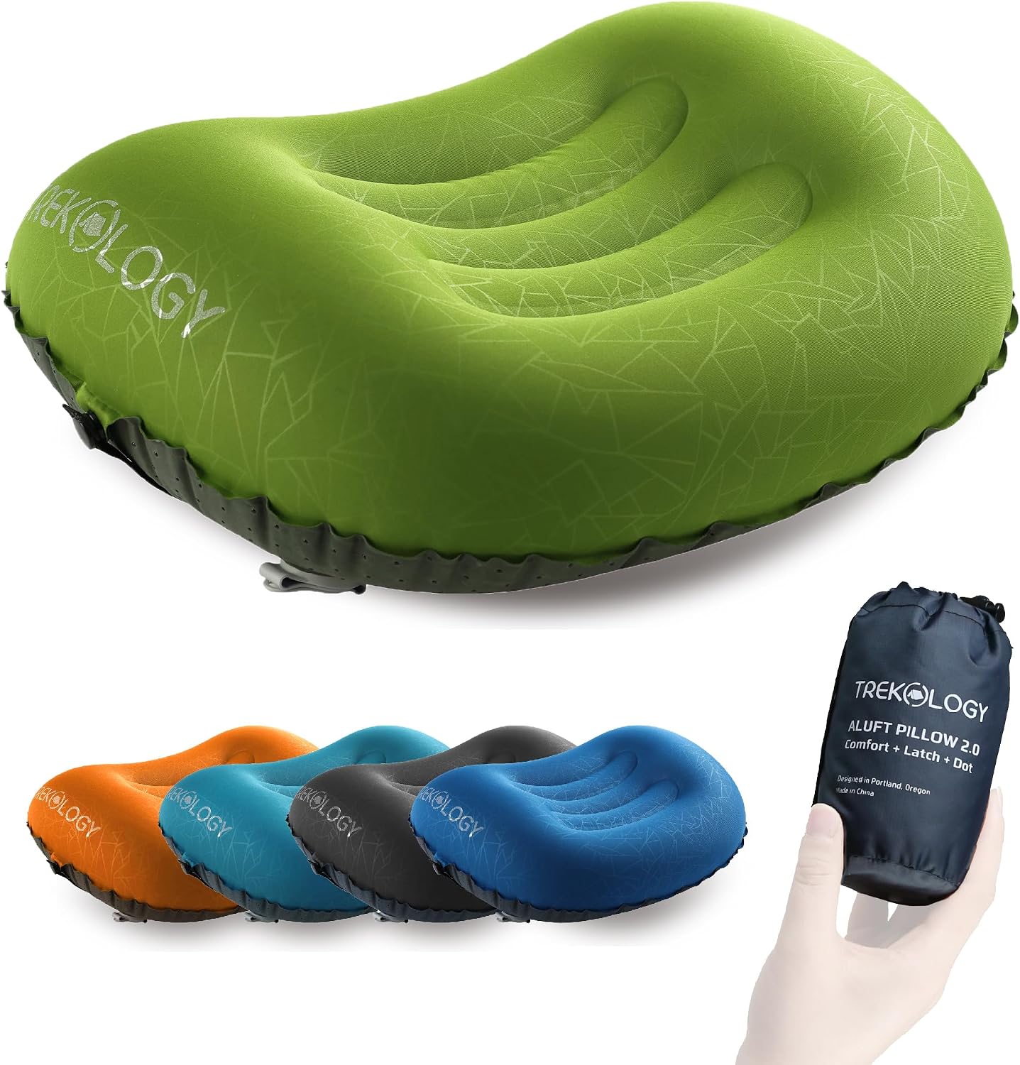 Detalle de TREKOLOGY Aluft 2.0 oreiller de camping gonflable ultraléger
