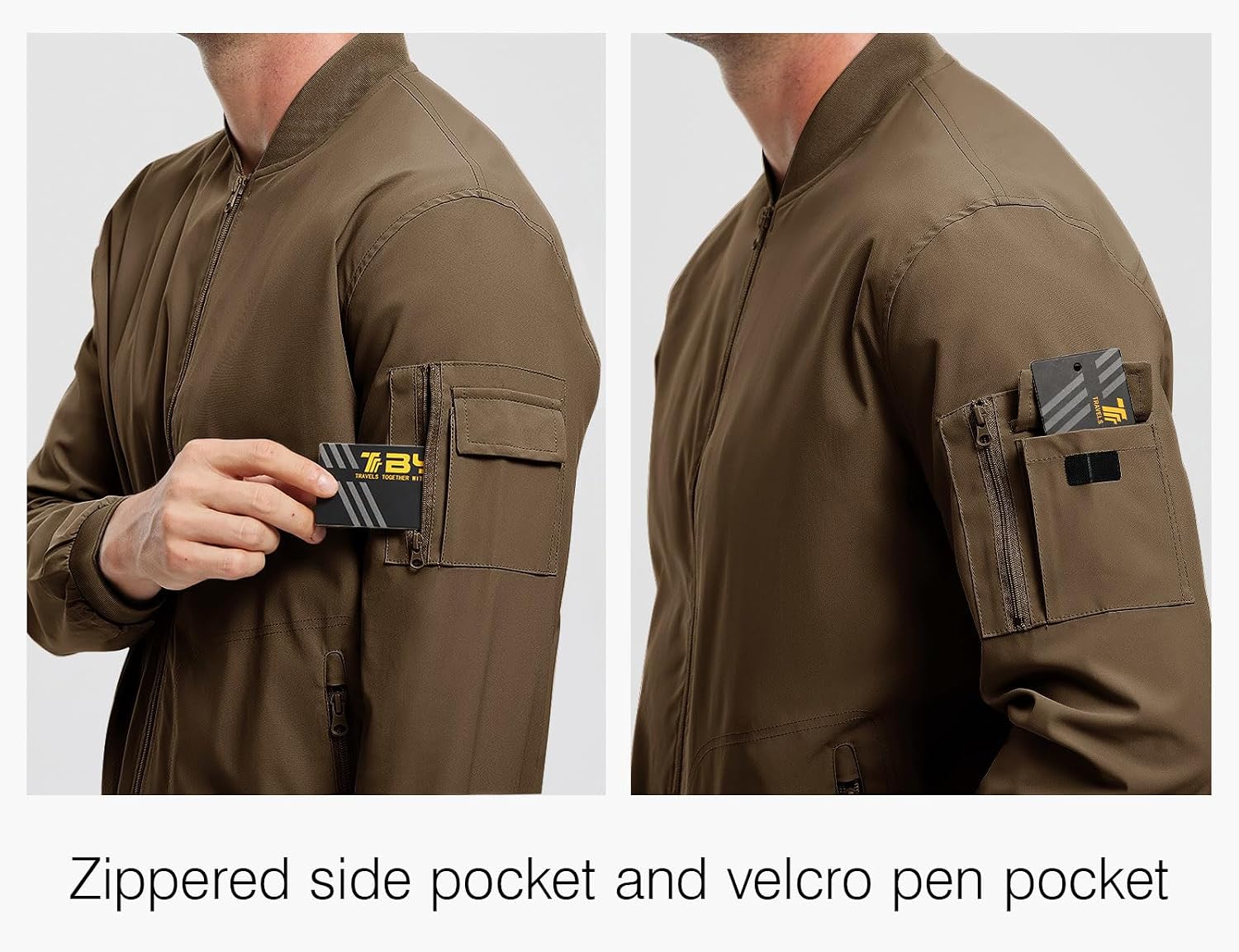 Detalle 1 de Rdruko Men's Bomber Jacket