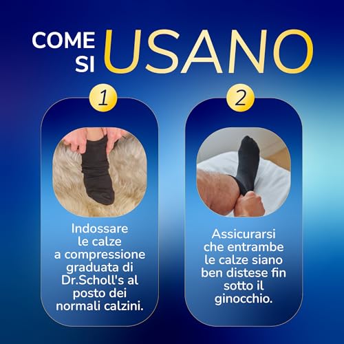 Thumbnail 6 de Dr. Scholl’s Flight Socks: Calze a compressione graduata 14-17 mmHg (EU 40-44) per viaggi