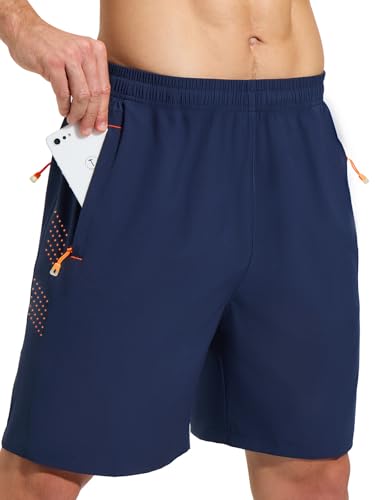 Detalle de Cimic Pantalón corto de running para hombre con bolsillos y ventilación