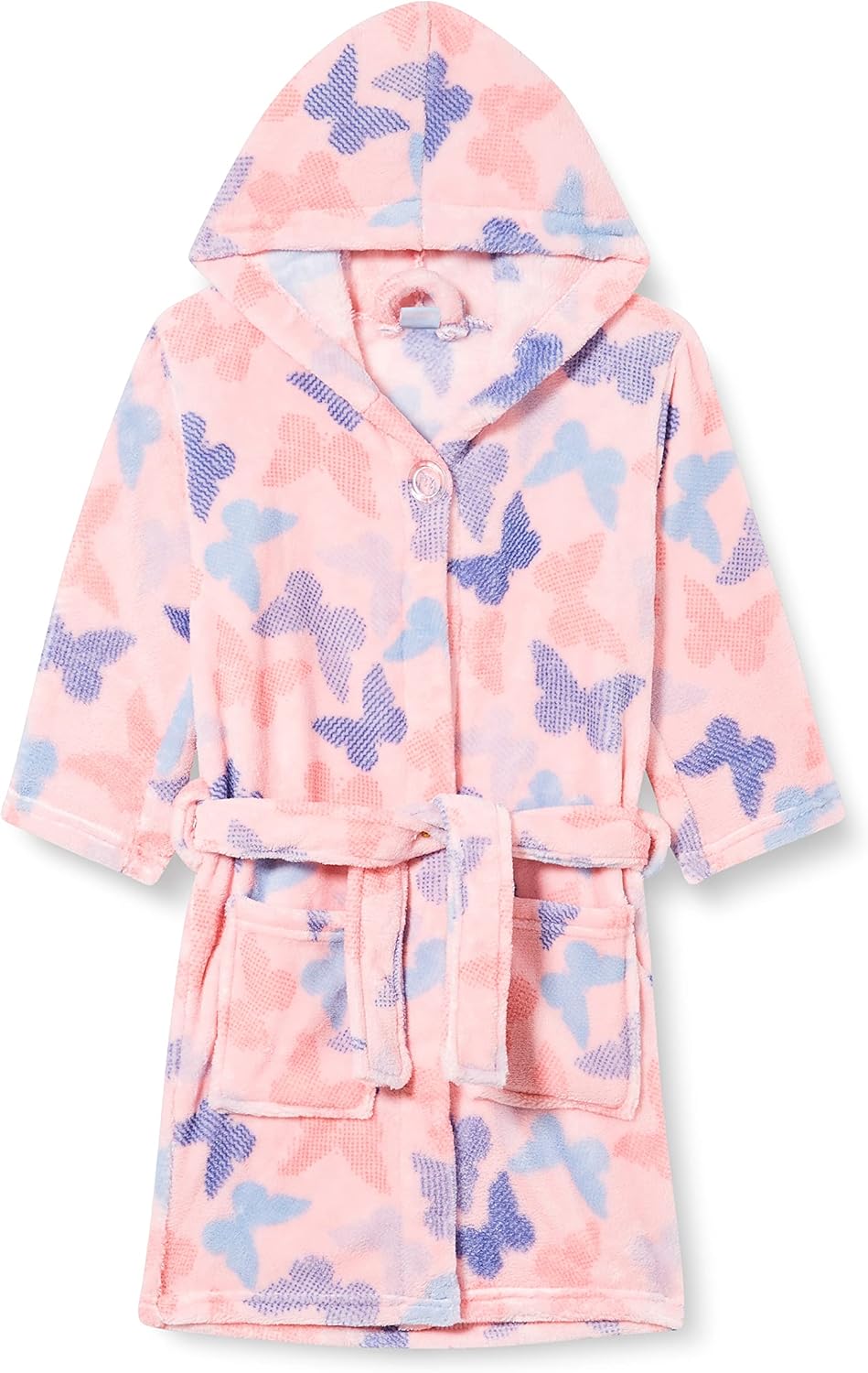 Detalle de Playshoes Unisex Kinder Fleece‑Bademantel Morgenmantel – warmer Begleiter nach dem Bad