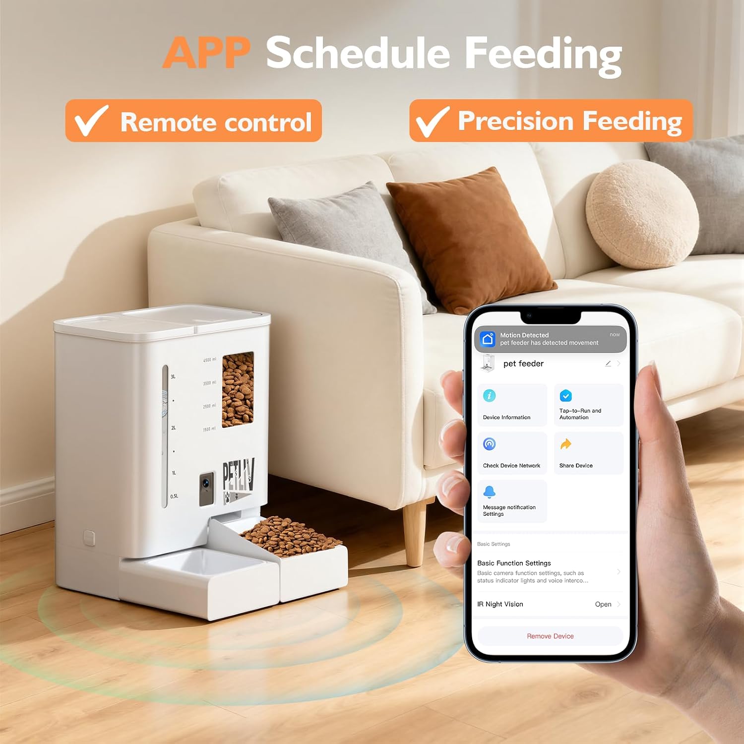 Thumbnail 6 de PETLIV Automatic Cat Feeder 5L with 2K Camera