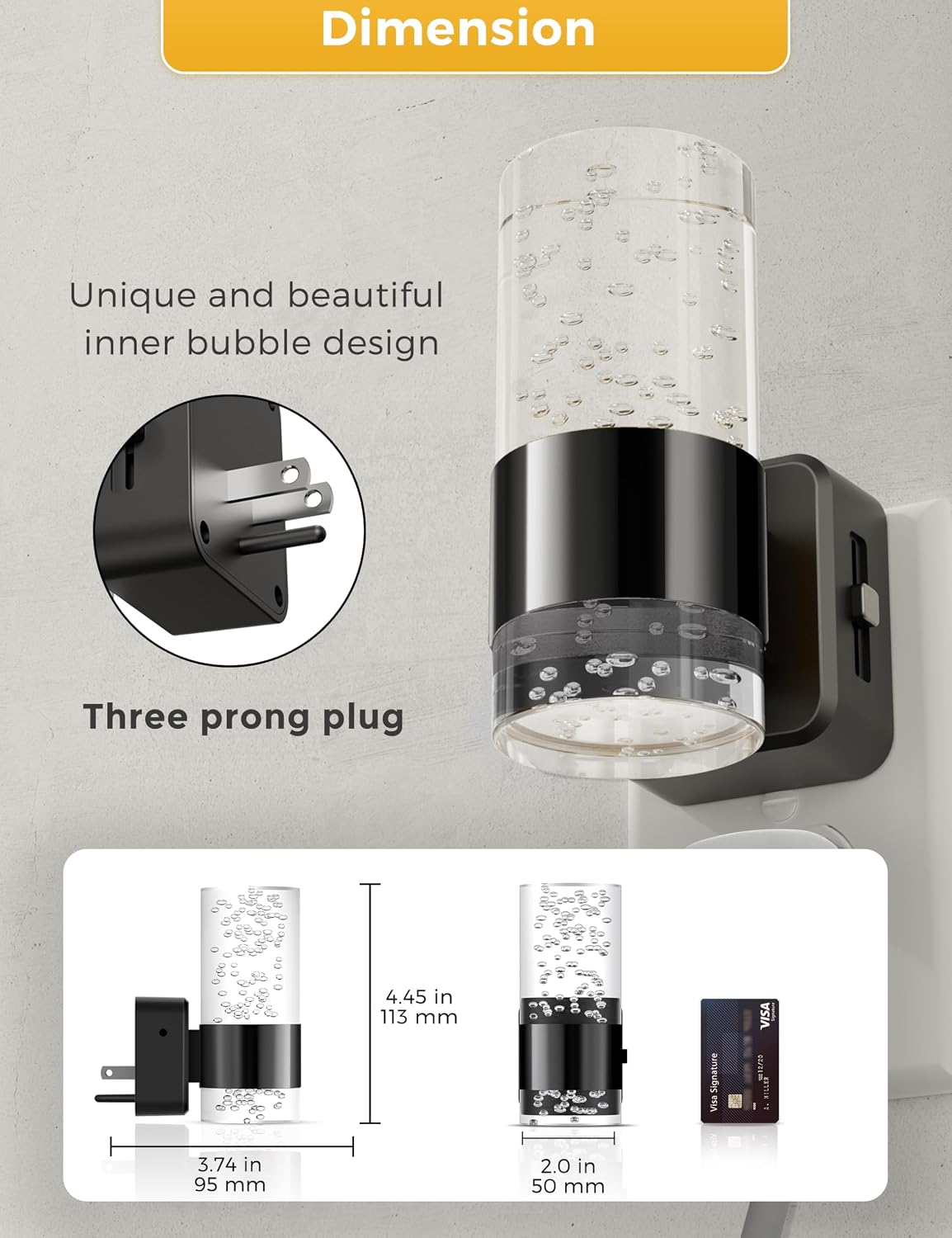 Detalle 1 de L LOHAS Plug-In Night Light, Acrylic