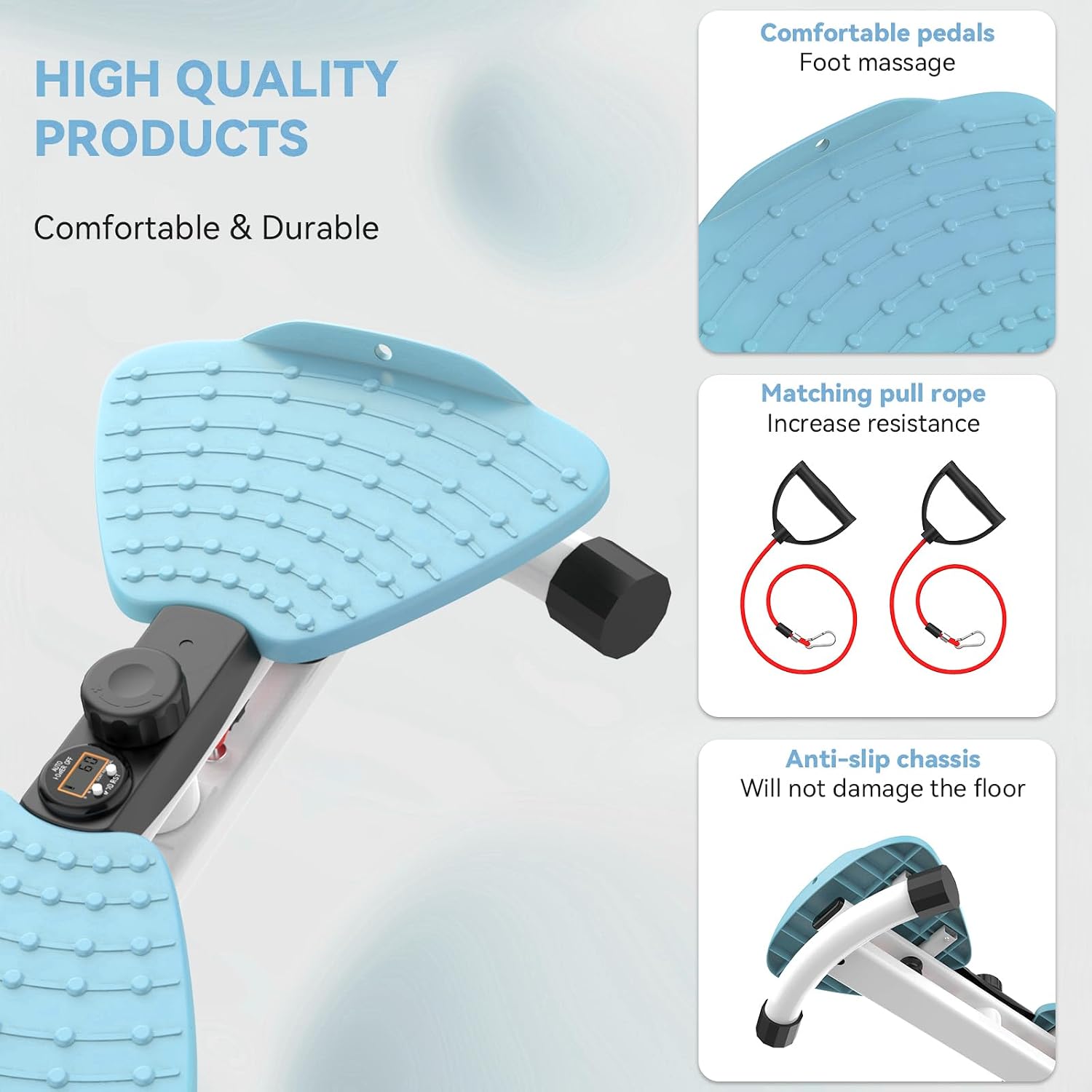 Detalle 2 de renZEC Waist Twister Machine — Adjustable Ab Twister with Digital Display (330 lbs capacity)