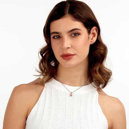 Detalle de Morellato Collana Donna Cuore in Acciaio, Zirconi – Collezione DROPS SCZ1355