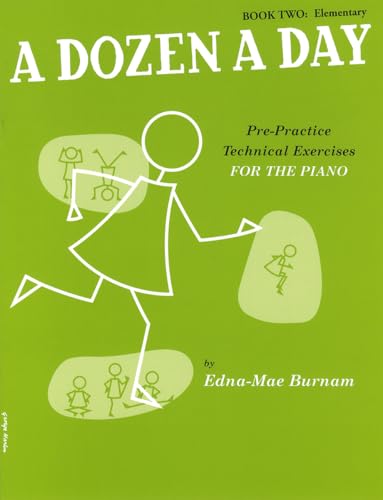 Detalle de A Dozen A Day Piano Book Two: Elementary (elementaire - en anglais - vert) de Music Sales