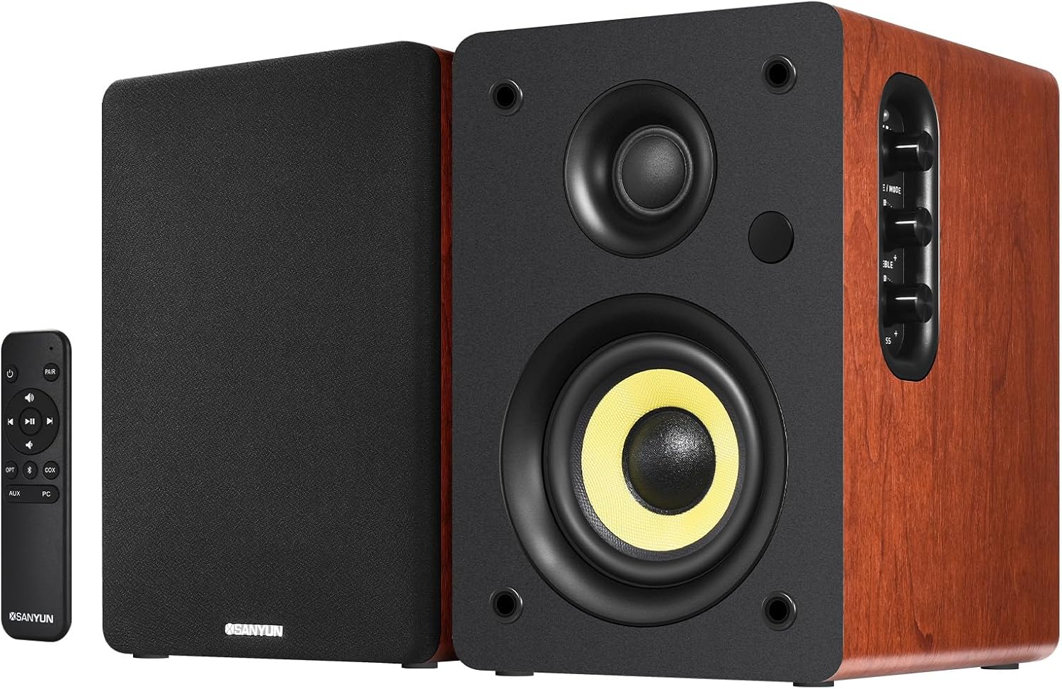 Detalle de Sanyun SW206 80W Active Dual-Mode Bookshelf Speakers