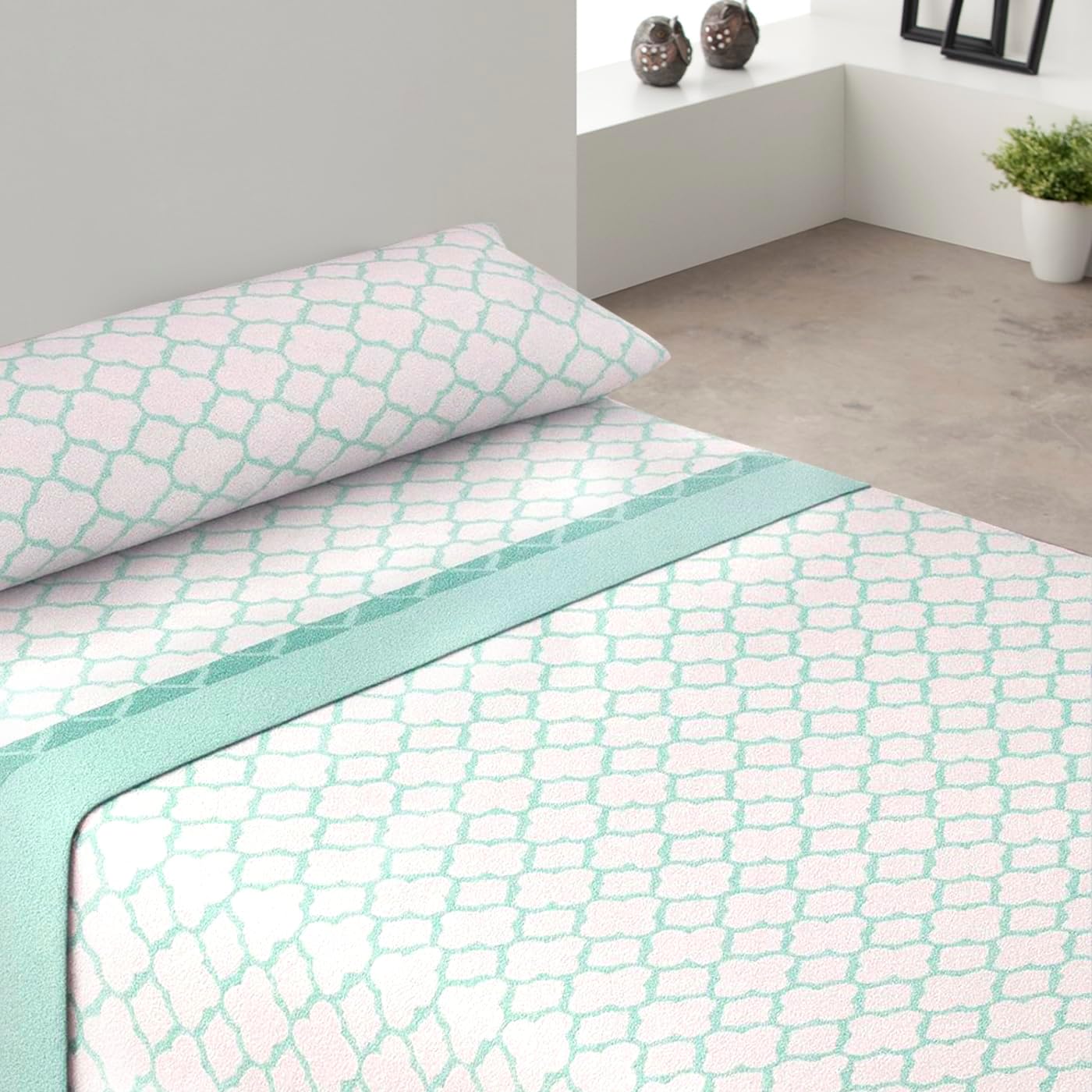 Detalle 2 de MERCURY TEXTIL Juego de sábanas Coralina 3 piezas 150