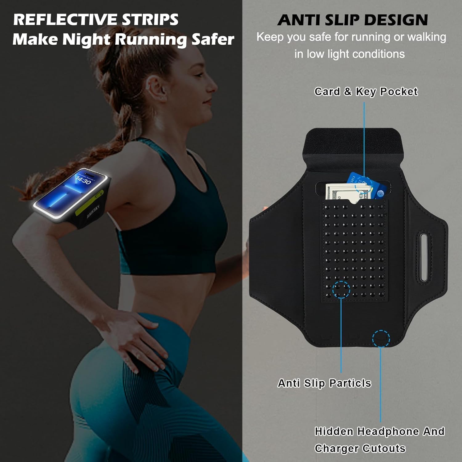 Thumbnail 4 de Running Armband Phone Holder with Airpods Pocket