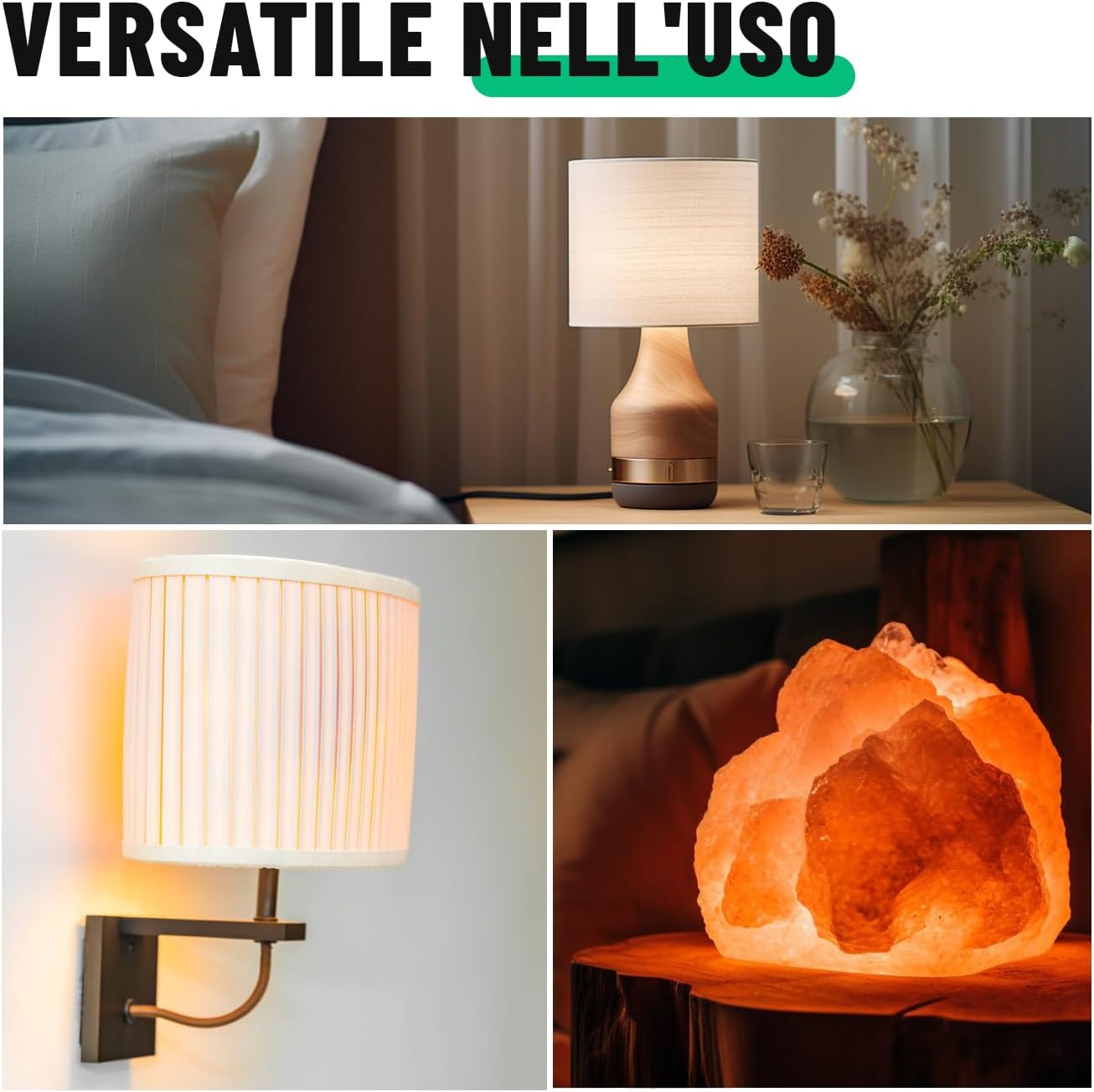 Thumbnail 2 de Greate 2 lampadine E14 7W per lampada di sale – 40 lumen, 2700 K, 1000 ore