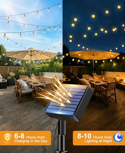 Thumbnail 2 de btfarm 10M Guirnaldas Luces Exterior Solar – 30 LEDs, 8 Modos, Memoria, Impermeable