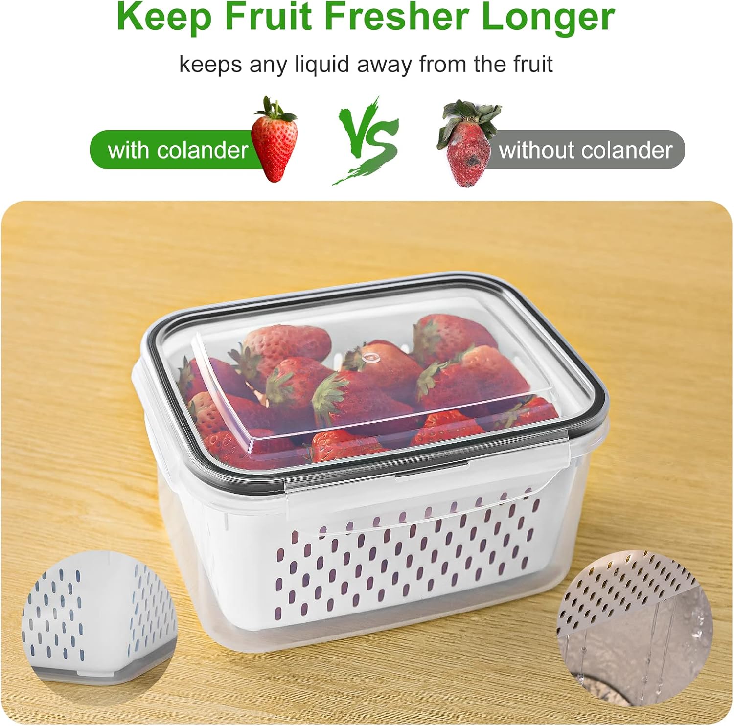 Thumbnail 2 de 5-Pack Large Fruit Containers 🥗