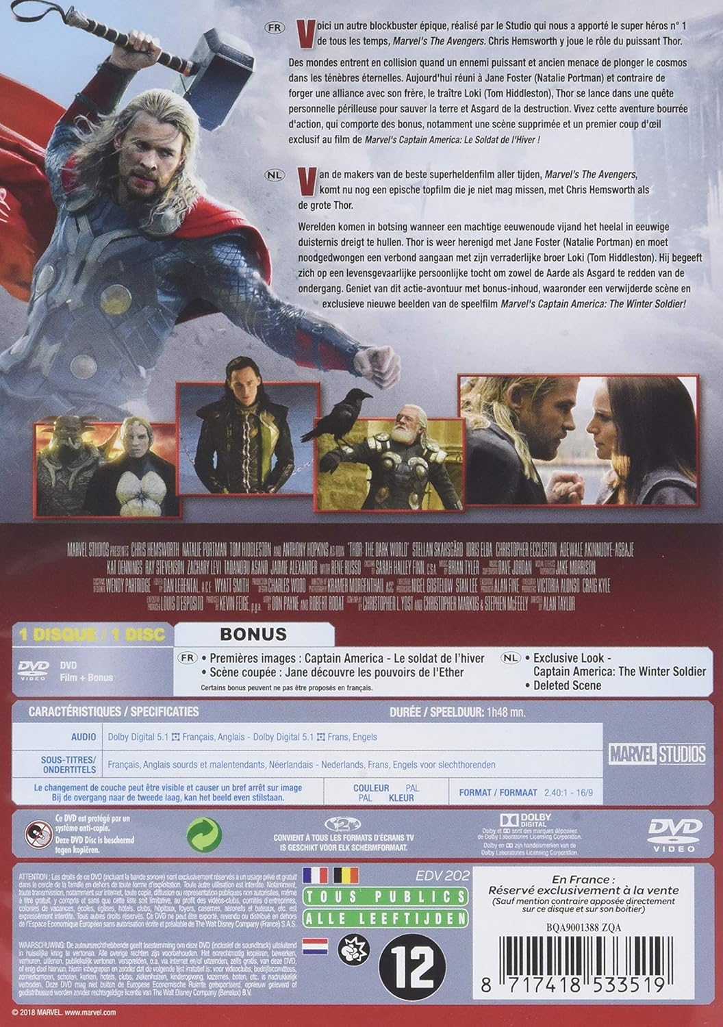 Thumbnail 1 de Disney Thor Le Monde des Ténèbues