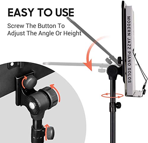Detalle de CAHAYA Sheet Music Stand Dual-use Convert to Desktop Stand