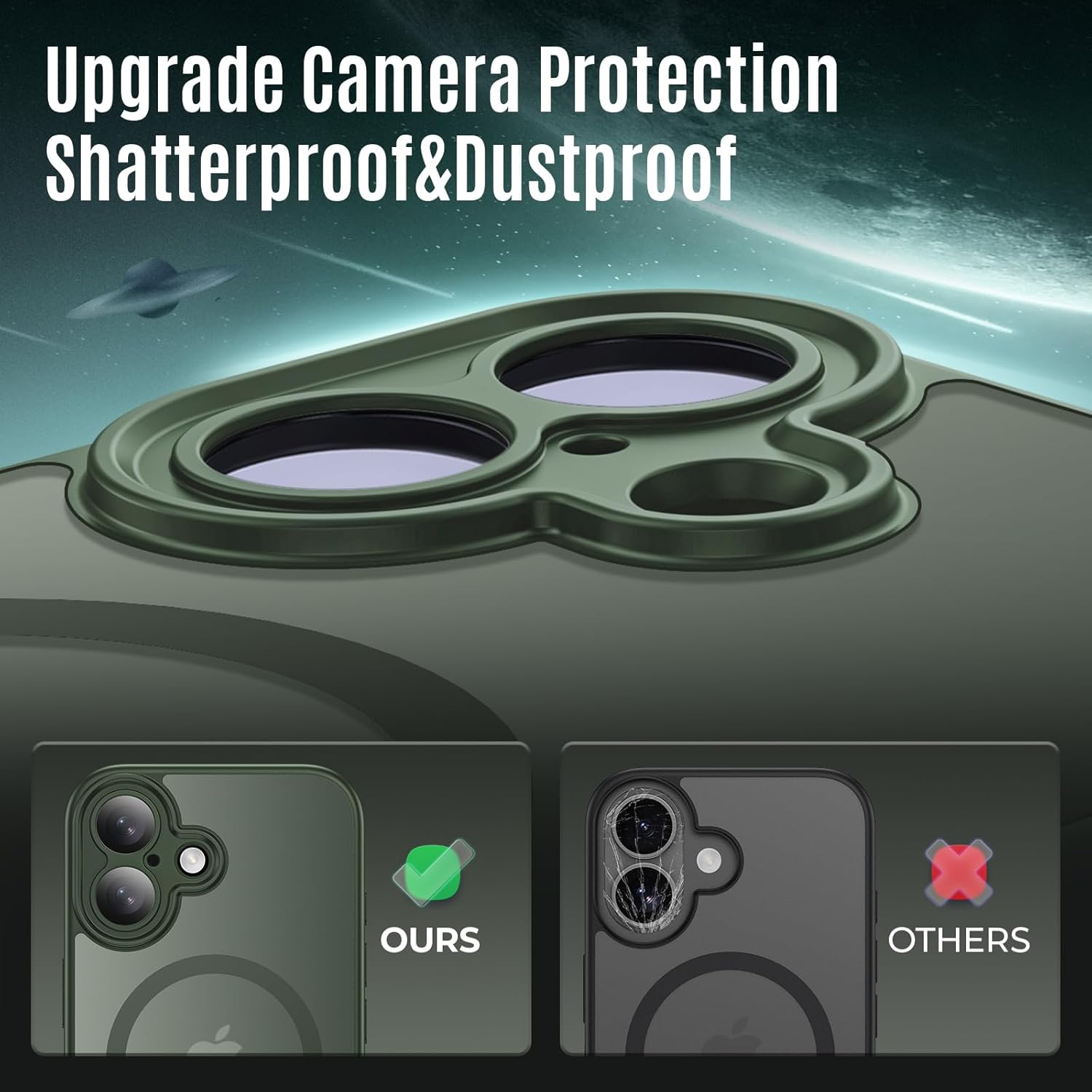 Thumbnail 2 de Symcele Designed for iPhone 17 Case with MagSafe (Magnetic Ring, Camera Cover) — Alpine Green