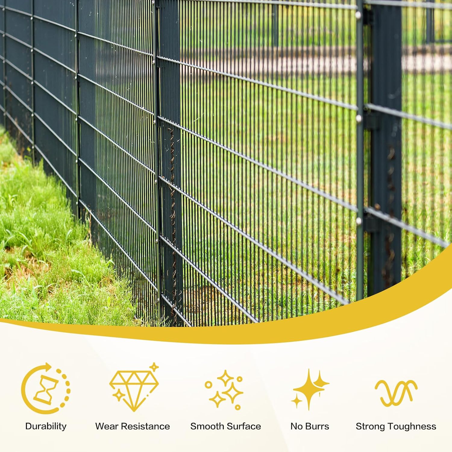 Thumbnail 4 de 3mm steel wire with 30m plastic-coated cable and 30 aluminum loops: robust, versatile metal cable for gardens and DIY