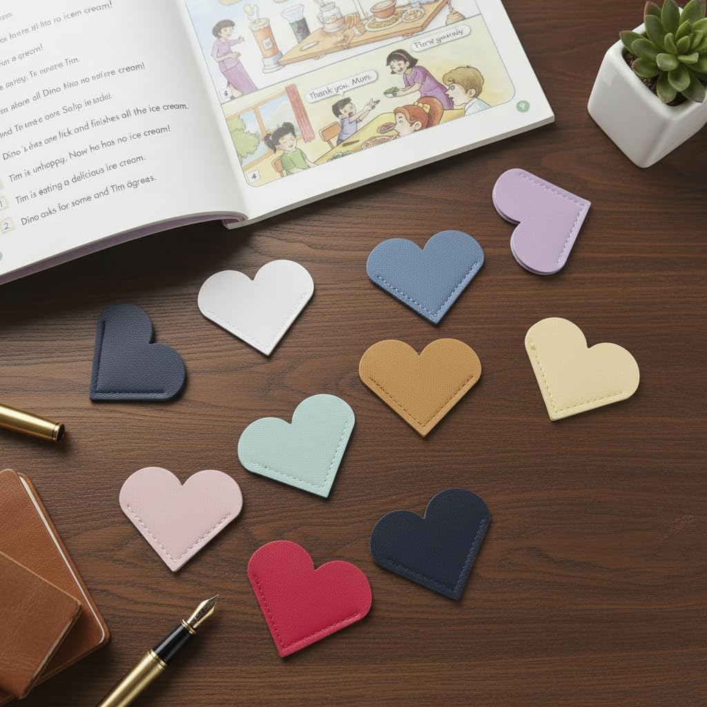 Detalle de Heart Bookmarks, 20-Pack