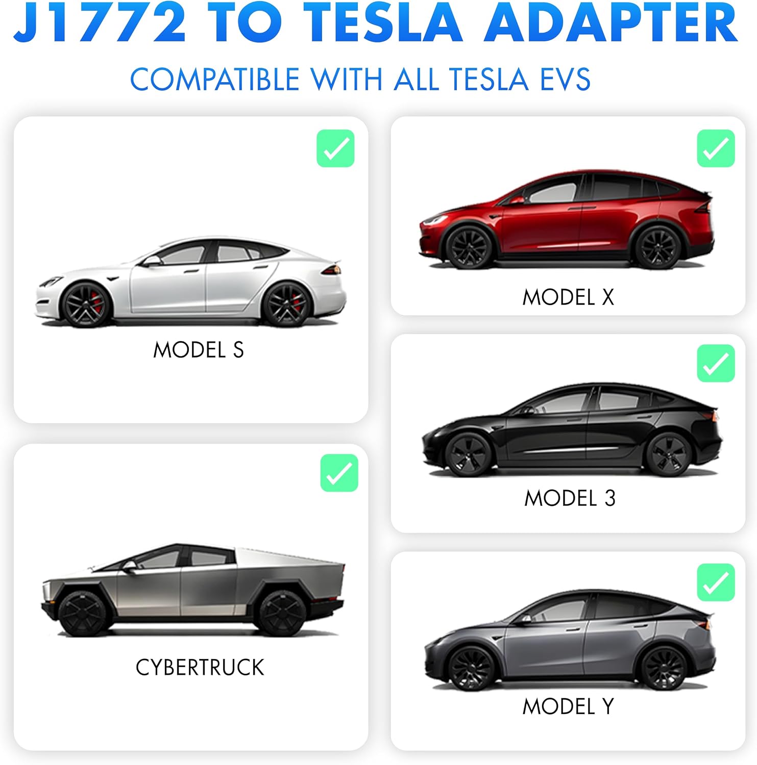 Thumbnail 4 de Hagibis J1772 Tesla adapter 80A charging
