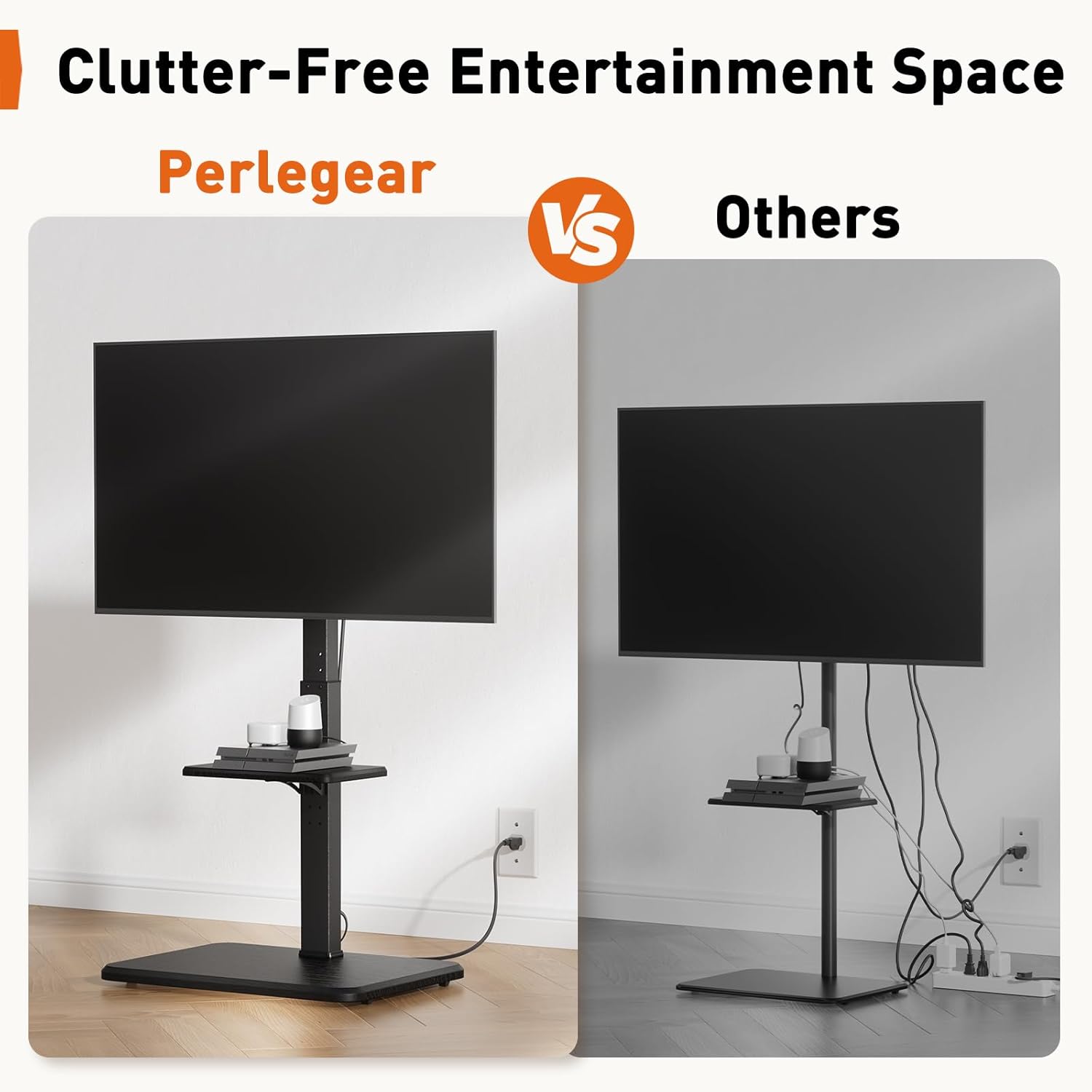Thumbnail 5 de Perlegear PGFS06 Floor TV Stand 32-75 inch