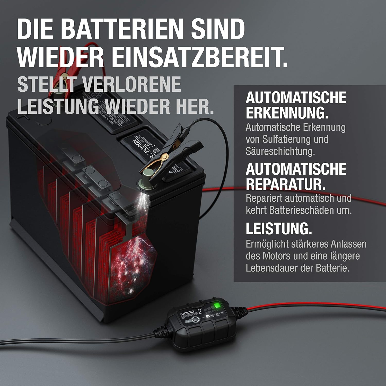Thumbnail 5 de NOCO GENIUS2 2A Batterieladegerät