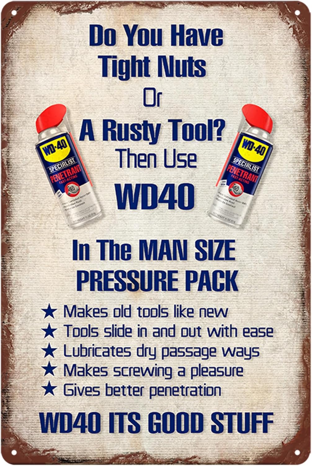 Dreawouy Funny Metal Bar Signs (20cm x 30cm) for Home Pub, Tiki Bar, Man Cave & Garage