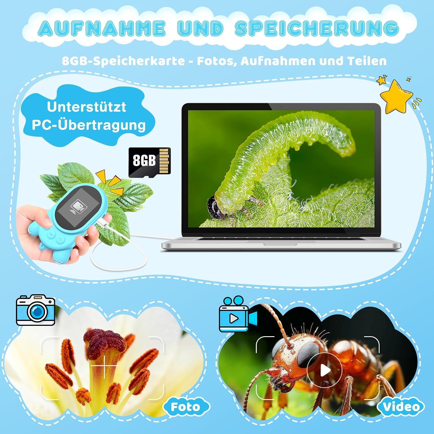 Thumbnail 5 de Mikroskop für Kinder 2-Zoll LCD