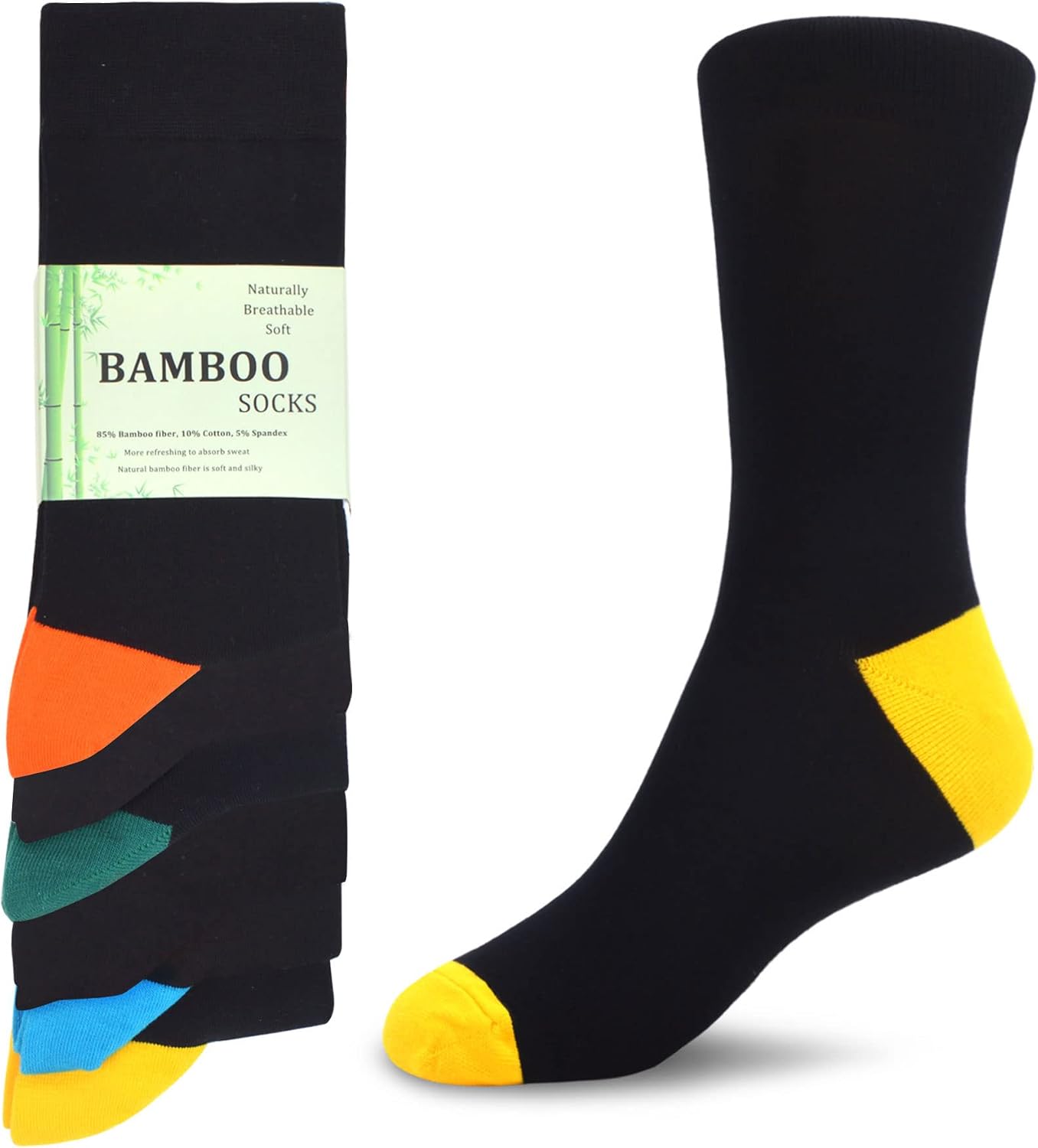 Thumbnail 6 de WeciBor Men's Bamboo Socks 6/12 Pack: Breathable, Soft, Seamless Comfort