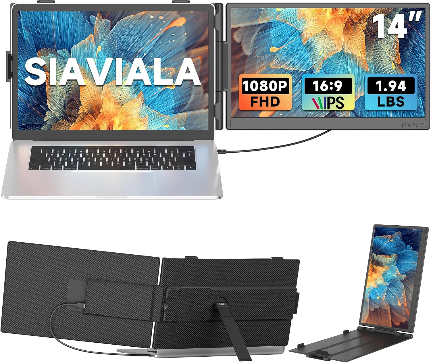 Detalle de siaviala 14" Laptop Screen Extender 1080p portable monitor